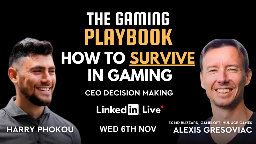 “How To Survive In Gaming Playbook” with Alexis Gresoviac - Fractional CEO_COO & Business Advisor